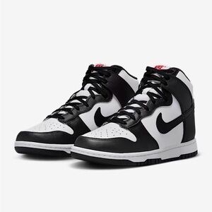 Women’s Nike Dunk Black and White High-Tops Like New